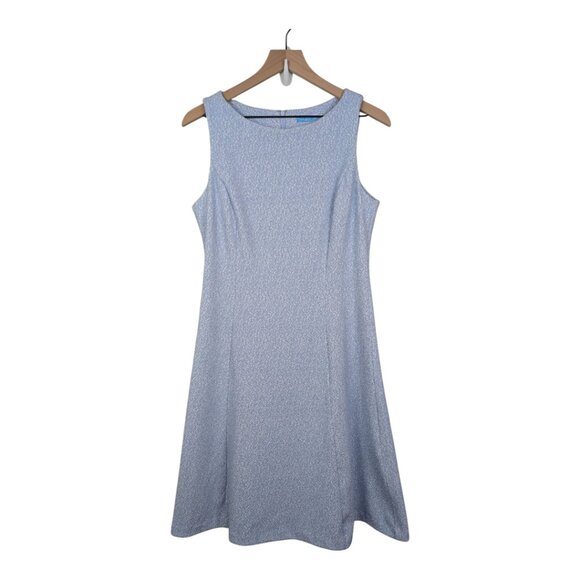 J. McLaughlin | Textured Sleeveless Sheath Dress | Powder Blue | Medium - Picture 1 of 10
